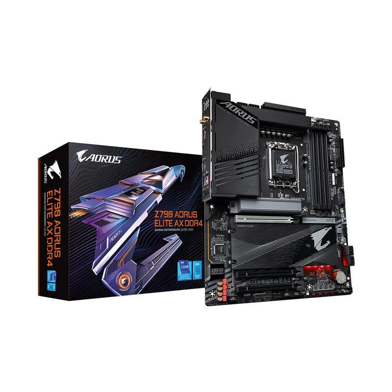 Gigabyte Z790 Aorus Elite AX WIFI DDR4 LGA 1700 Intel ATX Gaming Motherboard - اللوحة الأم